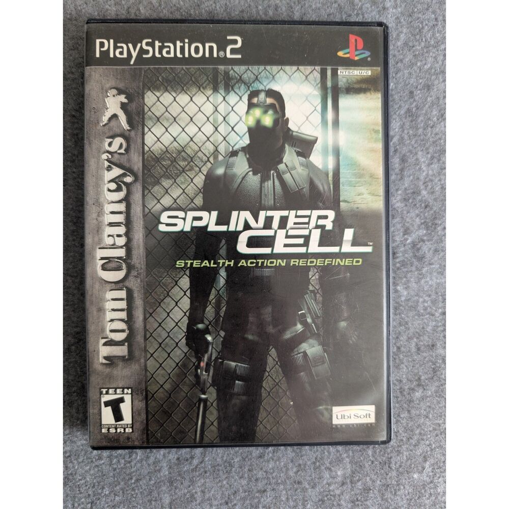 Tom Clancy's Splinter Cell PlayStation 2 PS2 Black Label Complete CIB Tested